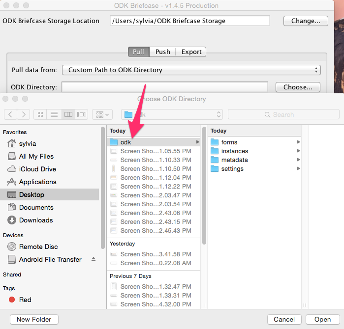 Guide ODK Briefcase Ona Help Center